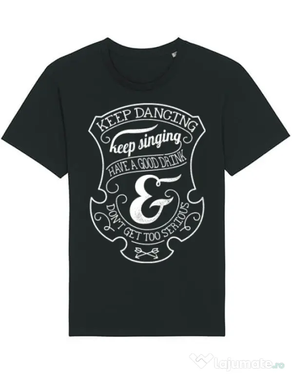 Tricou STANLEY STELLA barbat Keep dancing Negru