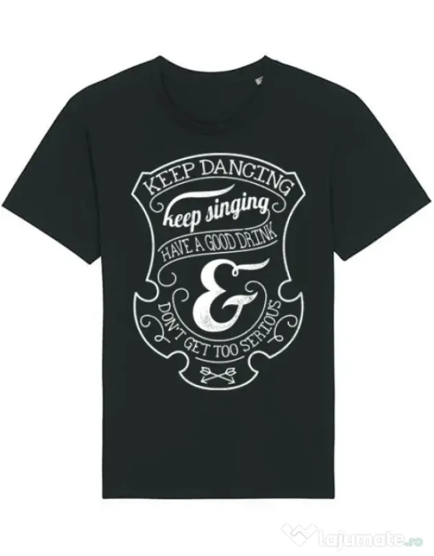Tricou STANLEY STELLA barbat Keep dancing Negru
