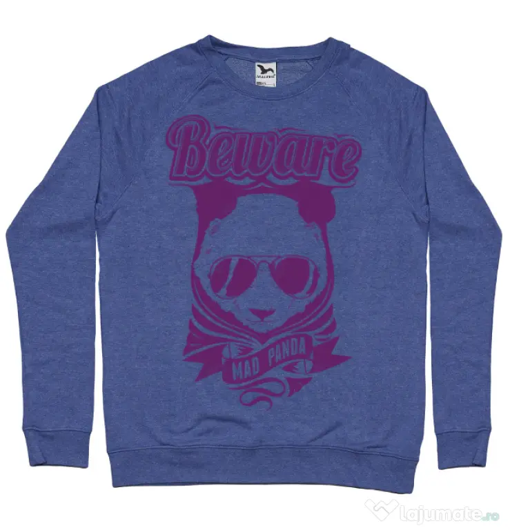 Bluza ADLER barbat Mad Panda Albastru melanj