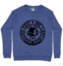 Bluza ADLER barbat Road rash Albastru melanj