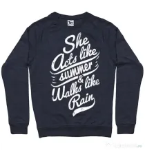 Bluza ADLER barbat She acts like summer Denim inchis