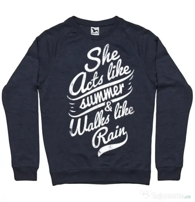 Bluza ADLER barbat She acts like summer Denim inchis
