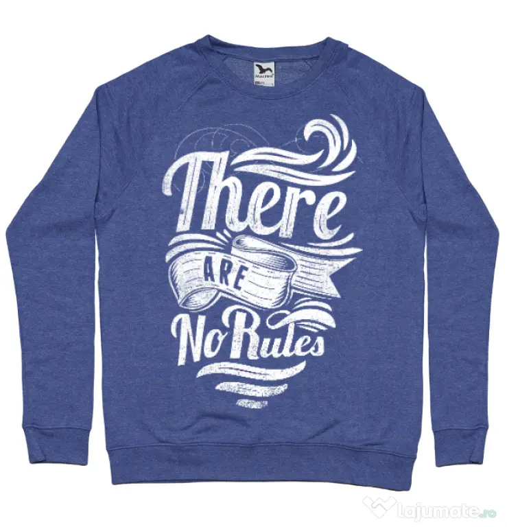 Bluza ADLER barbat There are no rules Albastru melanj