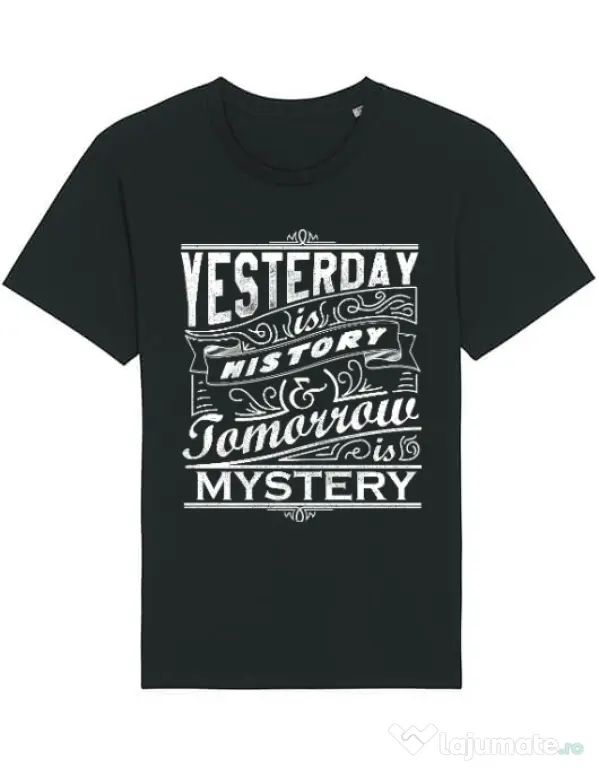 Tricou STANLEY STELLA barbat Yesterday is history Negru