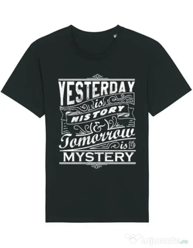 Tricou STANLEY STELLA barbat Yesterday is history Negru