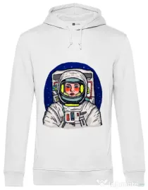 Hoodie barbat cu gluga I need some space Alb