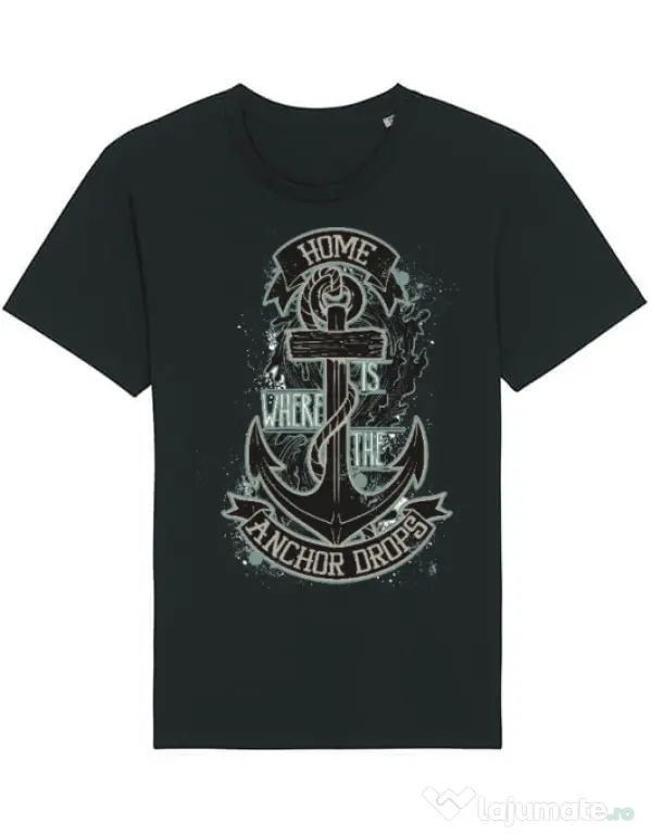 Tricou STANLEY STELLA barbat The anchor drops Negru