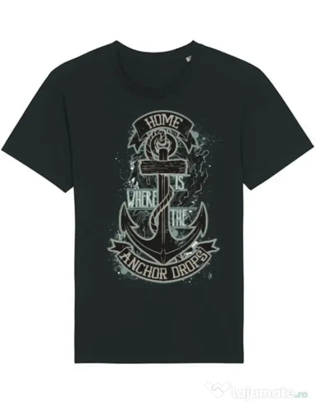Tricou STANLEY STELLA barbat The anchor drops Negru