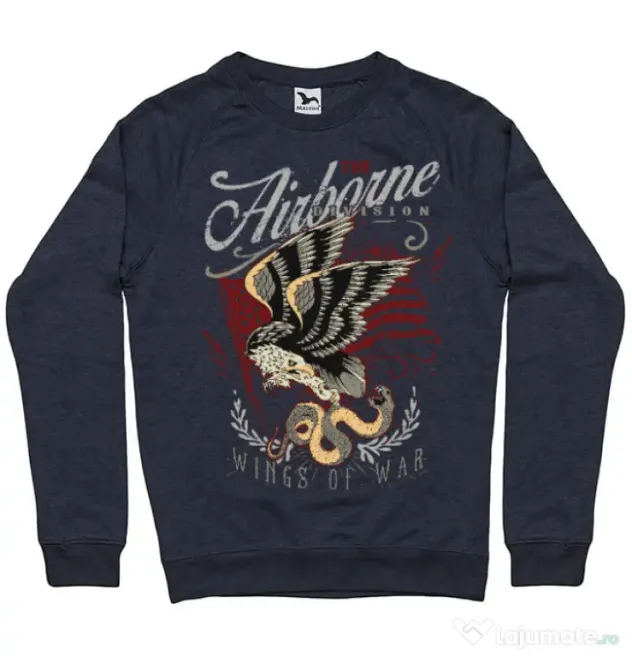Bluza ADLER barbat Wings of war Denim inchis