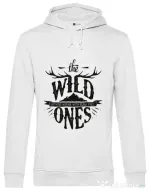 Hoodie barbat cu gluga The Wild Ones Alb