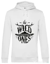 Hoodie barbat cu gluga The Wild Ones Alb