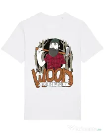 Tricou STANLEY STELLA barbat Wood you be mine Alb