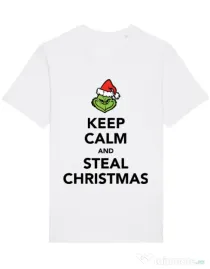 Tricou STANLEY STELLA barbat Steal Christmas Alb