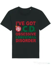 Tricou STANLEY STELLA barbat Obsessive Christmas Disorder Negru