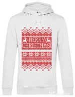 Hoodie barbat cu gluga Greetings Alb