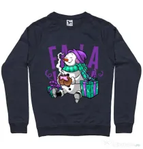 Bluza ADLER barbat Christmas Carol Denim inchis