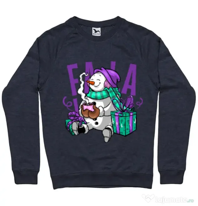 Bluza ADLER barbat Christmas Carol Denim inchis