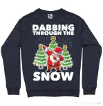 Bluza ADLER barbat Dabbing Santa Denim inchis