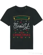 Tricou STANLEY STELLA barbat Snowy Christmas Negru