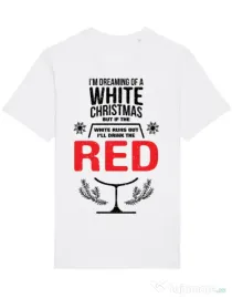 Tricou STANLEY STELLA barbat White Christmas Alb