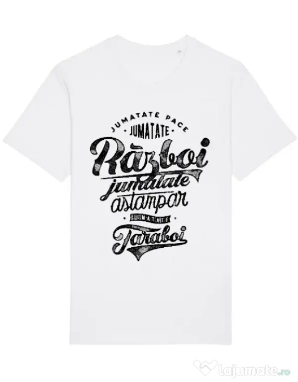 Tricou STANLEY STELLA barbat Pace si razboi Alb