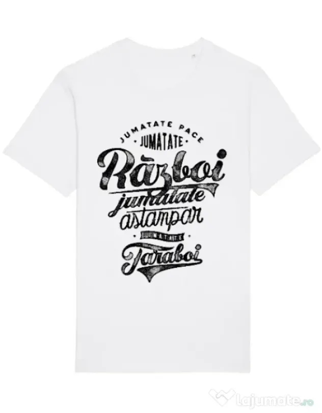 Tricou STANLEY STELLA barbat Pace si razboi Alb