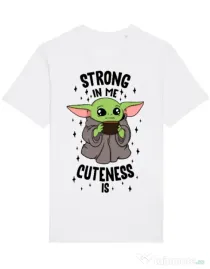 Tricou STANLEY STELLA barbat Strong in me Alb