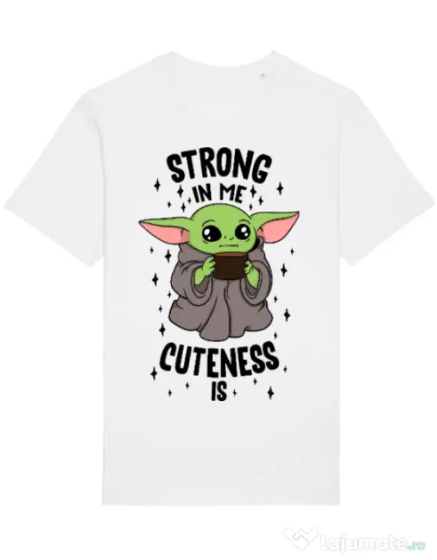 Tricou STANLEY STELLA barbat Strong in me Alb