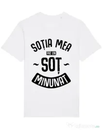 Tricou STANLEY STELLA barbat Un sot minunat Alb