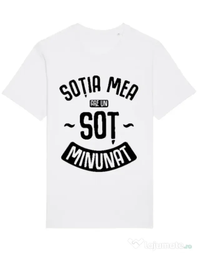 Tricou STANLEY STELLA barbat Un sot minunat Alb