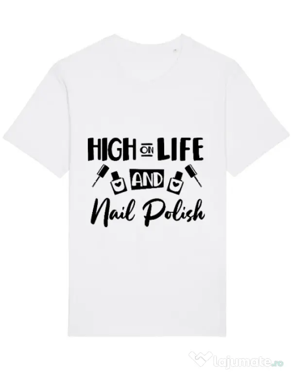 Tricou STANLEY STELLA barbat High on life Alb