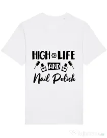 Tricou STANLEY STELLA barbat High on life Alb