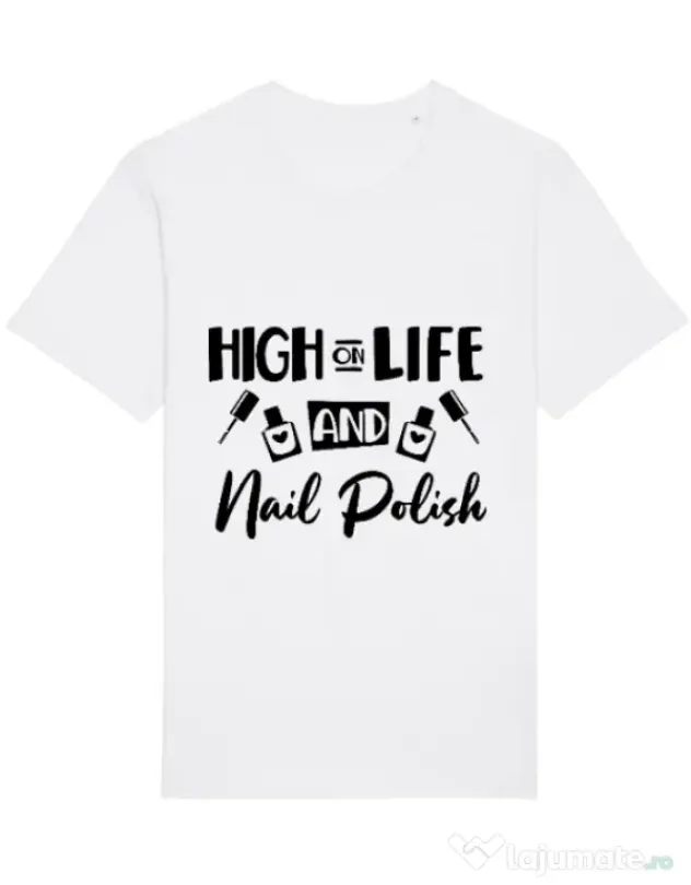 Tricou STANLEY STELLA barbat High on life Alb