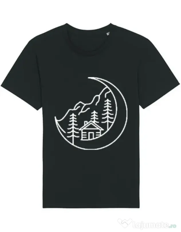 Tricou STANLEY STELLA barbat Moon life Negru
