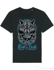 Tricou STANLEY STELLA barbat Wolf of death Negru