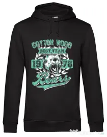 Hoodie barbat cu gluga Cotton wood Negru