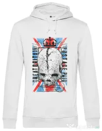 Hoodie barbat cu gluga Great  Britain Post Alb