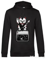 Hoodie barbat cu gluga Lets rock Negru
