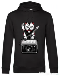Hoodie barbat cu gluga Lets rock Negru