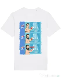 Tricou STANLEY STELLA barbat Funny wilson Alb