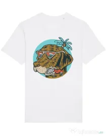 Tricou STANLEY STELLA barbat Chill dog Alb