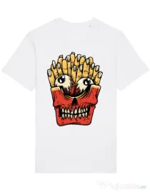 Tricou STANLEY STELLA barbat Zombie French Fries Alb