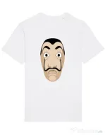 Tricou STANLEY STELLA barbat Dali mask Alb