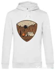 Hoodie barbat cu gluga Camp cliffs Alb