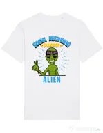 Tricou STANLEY STELLA barbat Social distancing Alb