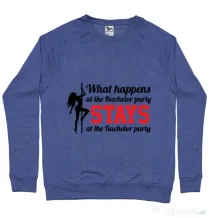 Bluza Petrecerea burlacilor ADLER Bachelor party Albastru melanj