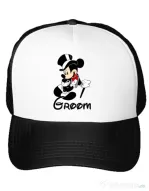 Sapca personalizata Mire Groom Mickey Alb