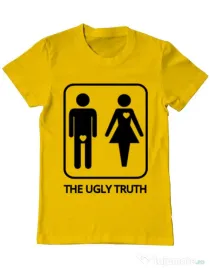 Tricou Burlaci ADLER The ugly truth Galben