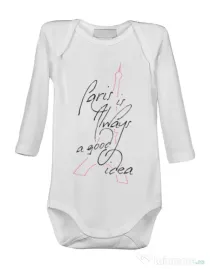 Baby body Always paris Alb