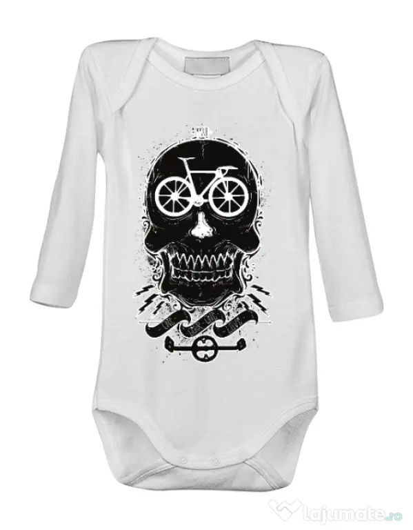Baby body Bicycle love Alb
